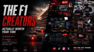 F1 creators engaging fans through social media platforms