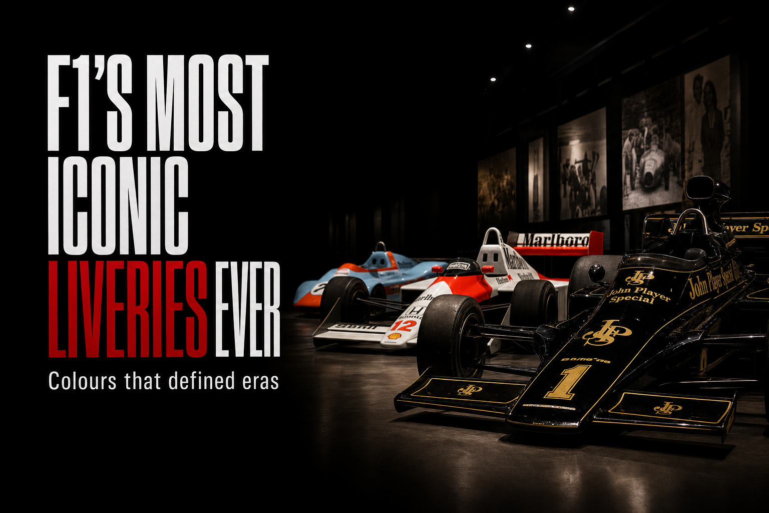 F1'S MOST ICONIC LIVERIES EVER — Colours that defined eras