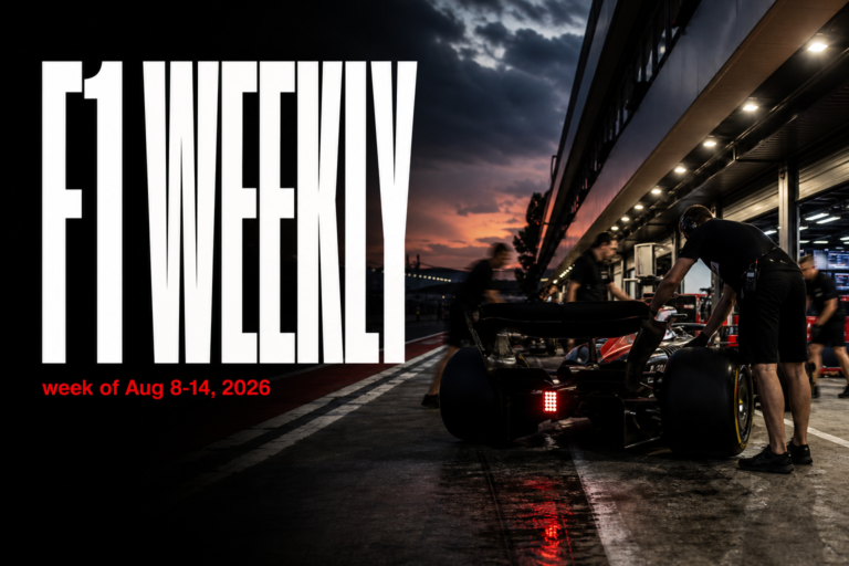 F1 Weekly Aug 8-14, 2026 — RukiF1 news roundup