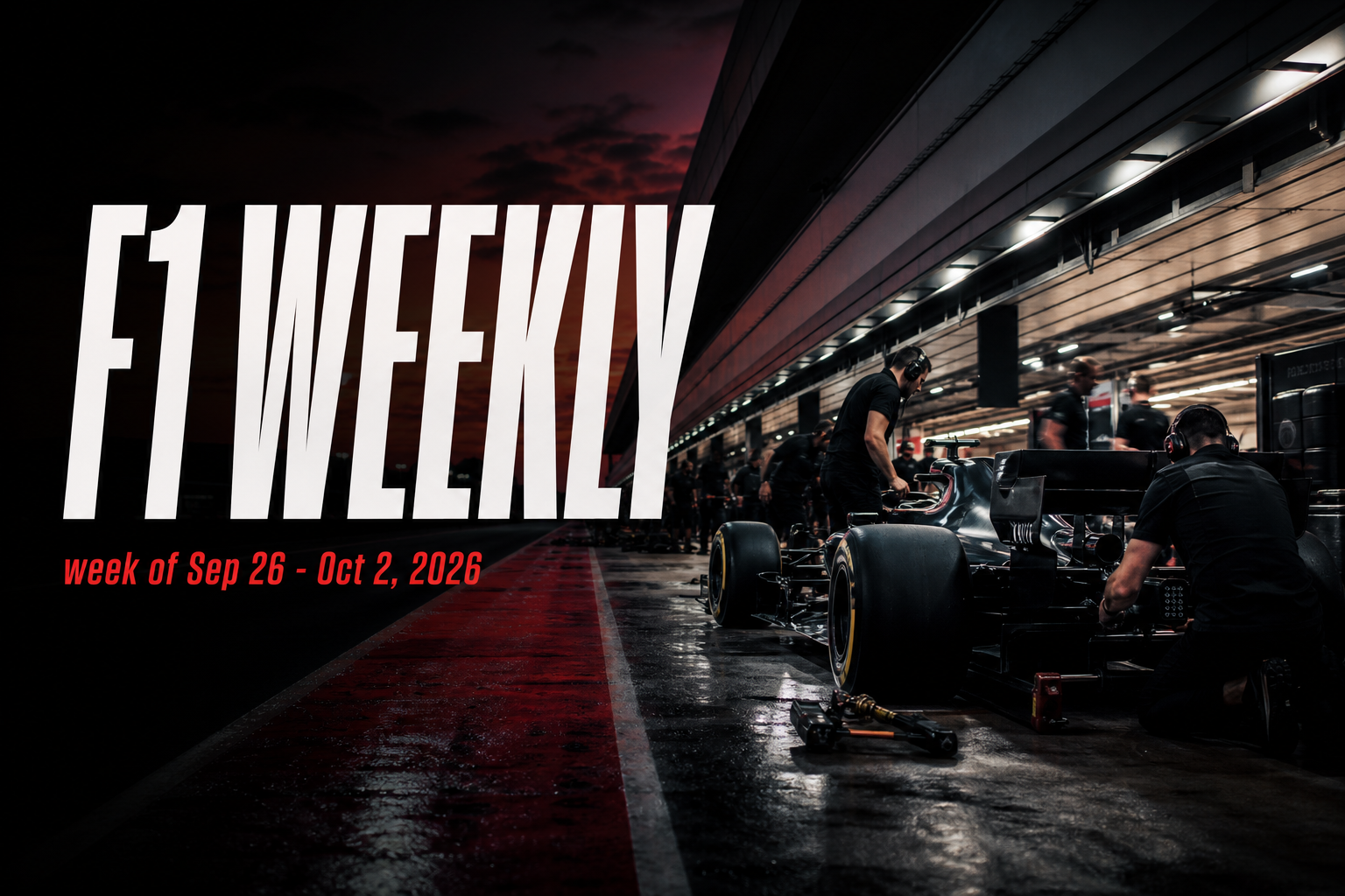 F1 Weekly Sep 26 - Oct 2, 2026: RukiF1 news roundup